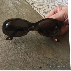 Chanel tortoise shell sunglasses.